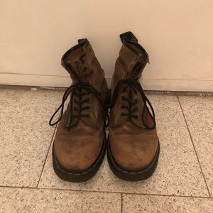 Brown leather Dr. Martens